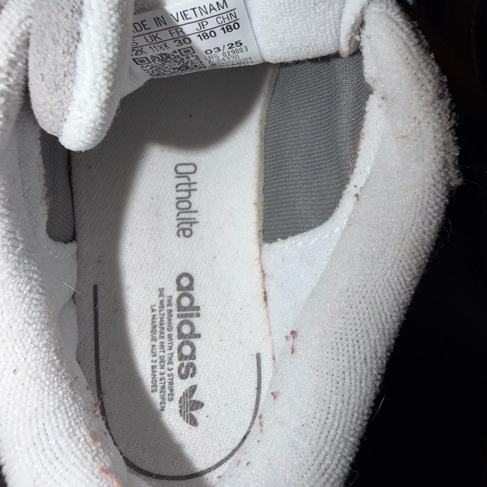 Adidas Kids Gray and White Campus Sneakers - Picture 3 of 6
